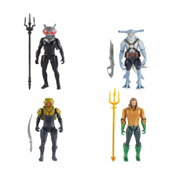 Aquaman DC Comics 4" Sunken Citadel Battle Pack Action Figure Set 4 pk - Picture 3 of 7